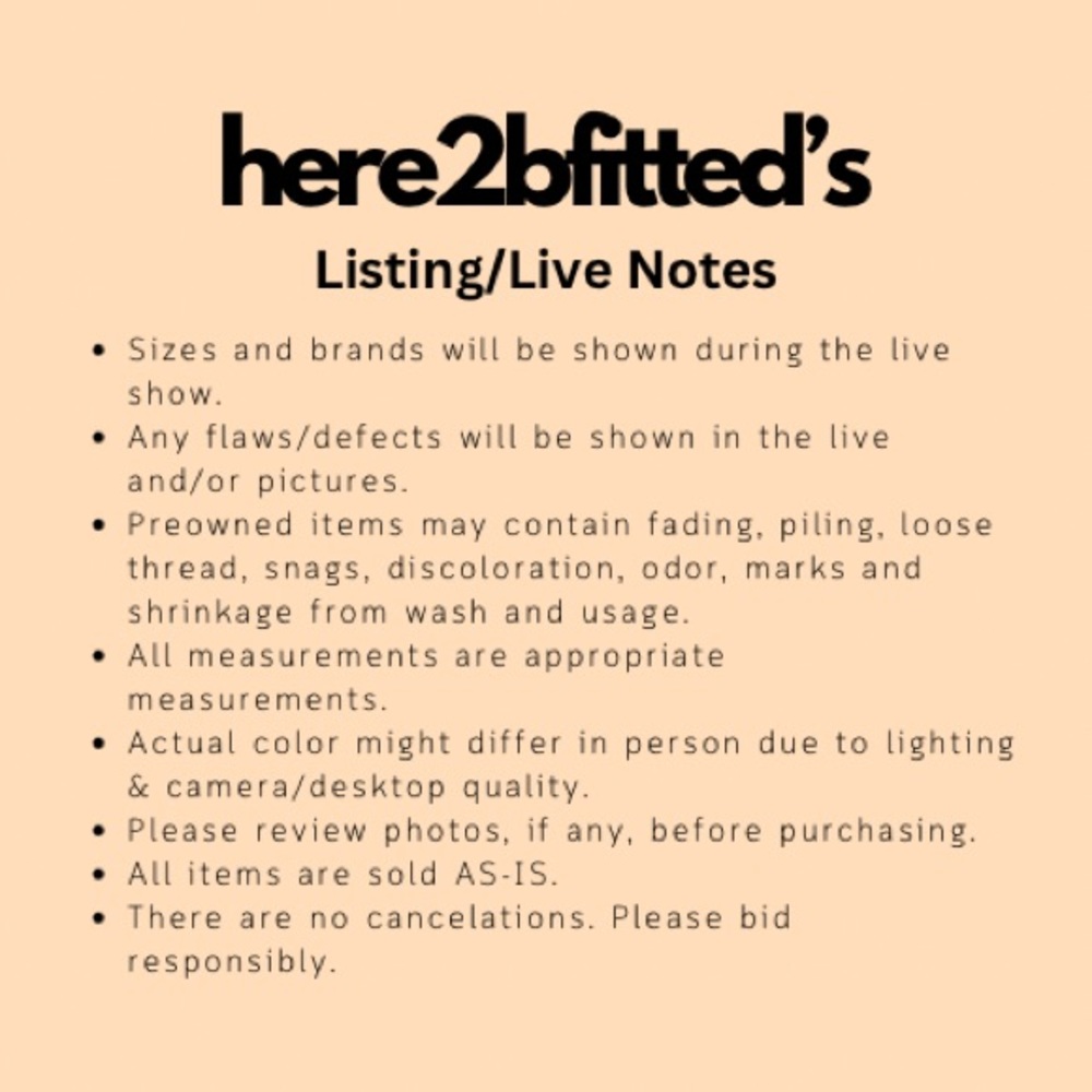 UNLISTED ITEM FOR A LIVE! **DON’T LIKE THIS!***